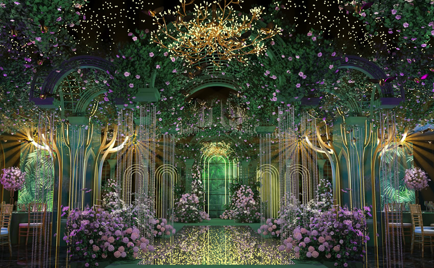 勐海奇妙森林婚礼堂效果展示